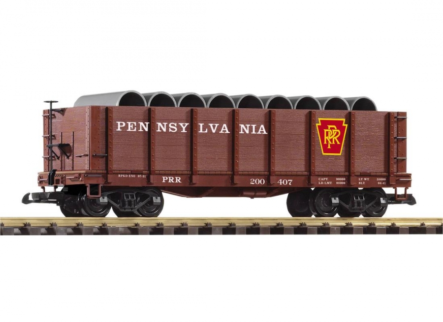 Piko 38724 PRR High-Side Gondola w/Pipe Load