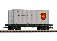 PIKO 38733 PRR Flat Car w/ Container Load - Click Image to Close