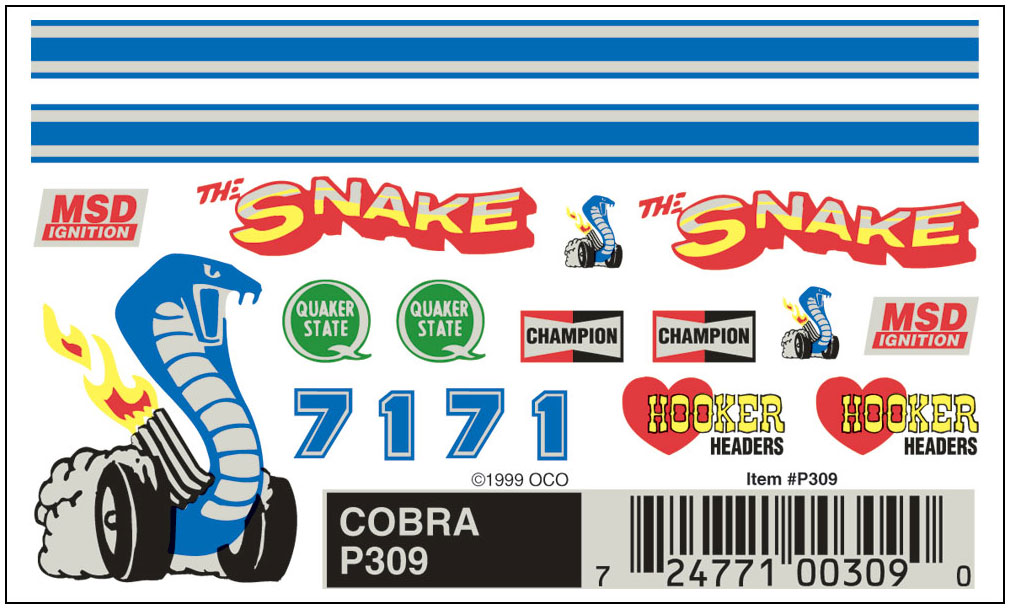 No.309 Cobra Decals - Click Image to Close