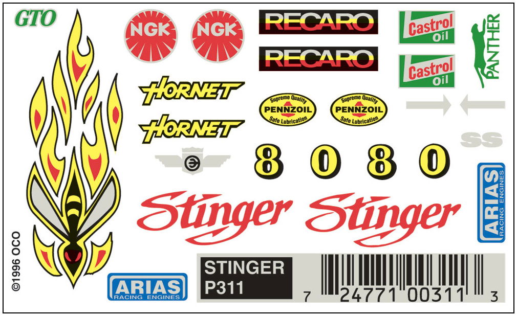 No.311 Stinger Decals - Click Image to Close