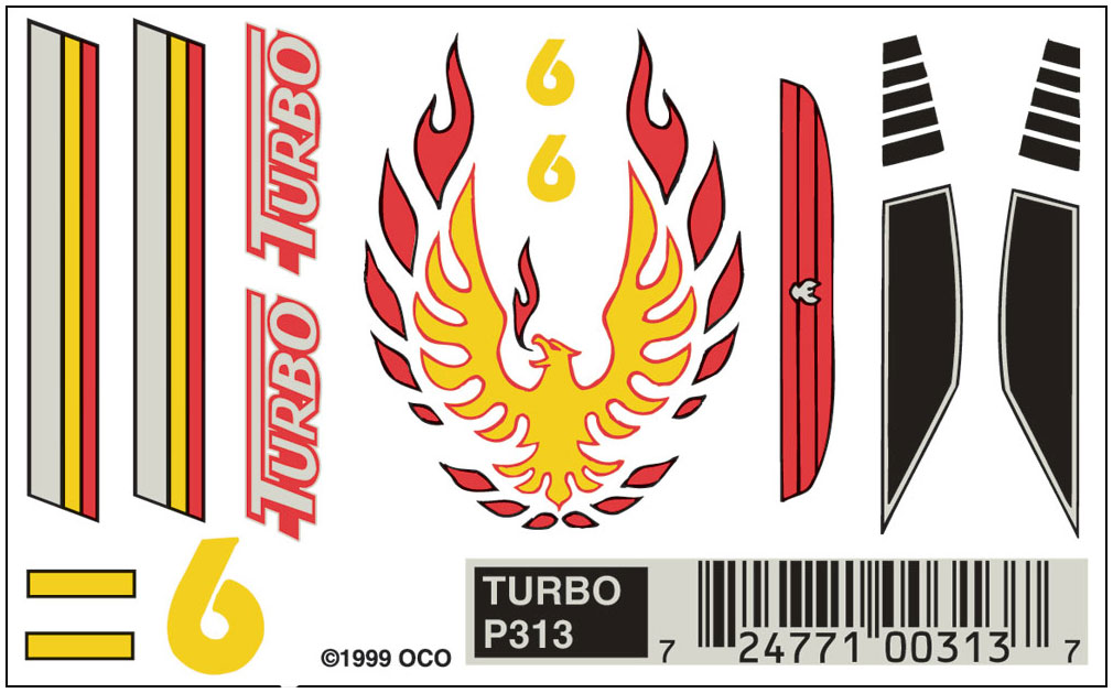 No.313 Turbo Decals - Click Image to Close