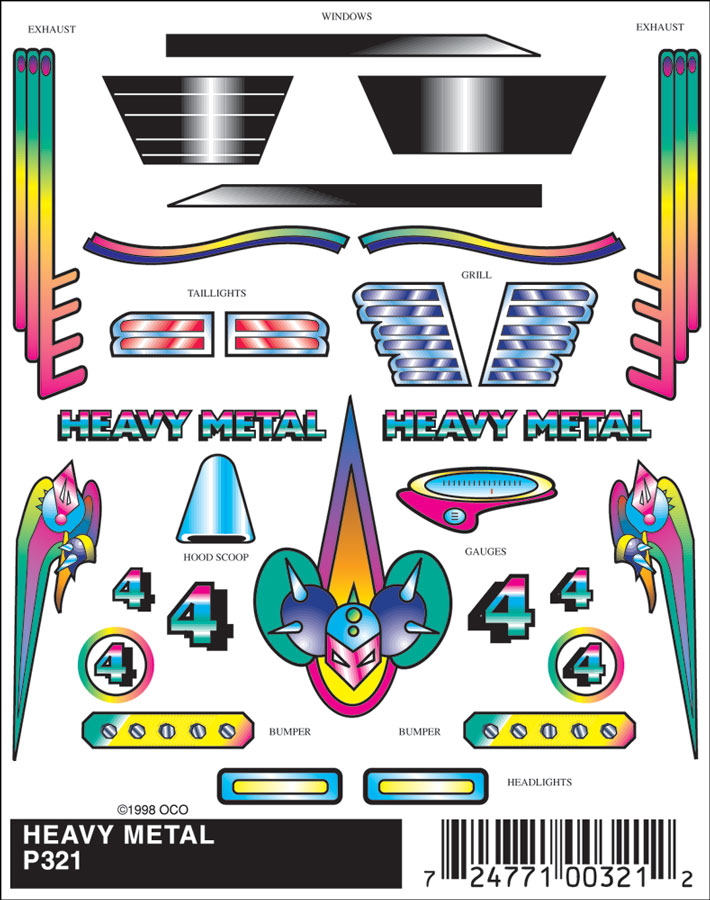 No.321 Heavy Metal Decals - Click Image to Close