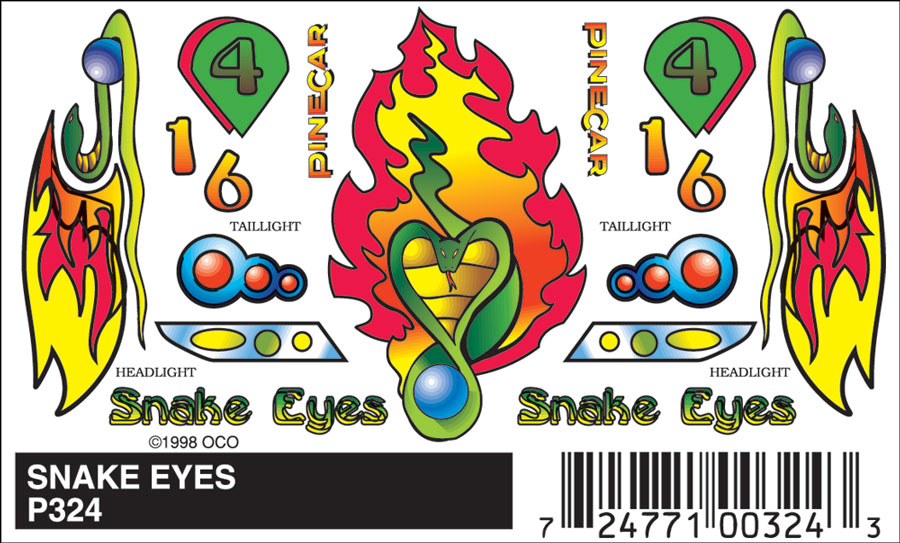 No.324 Snake Eyes Decals - Click Image to Close