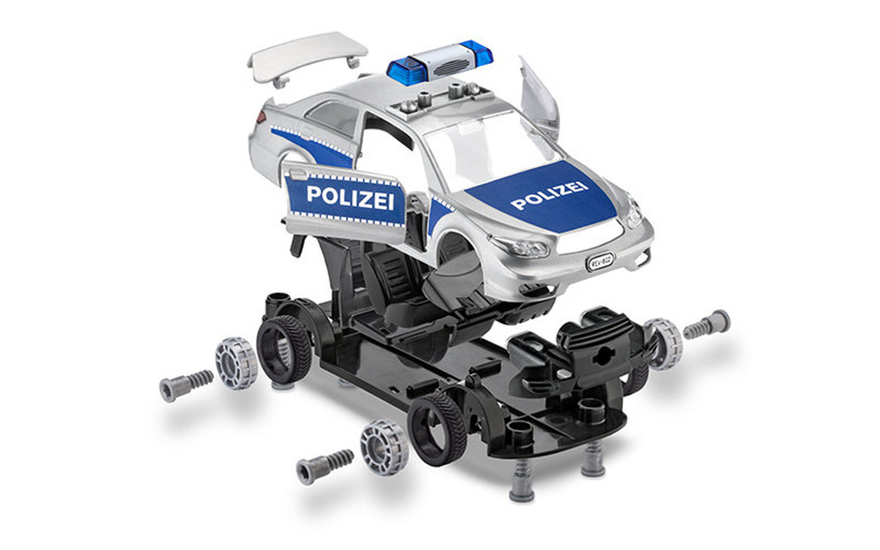 Revell 45-1002 Police Car Junior Assembly Kit Model Car - Click Image to Close