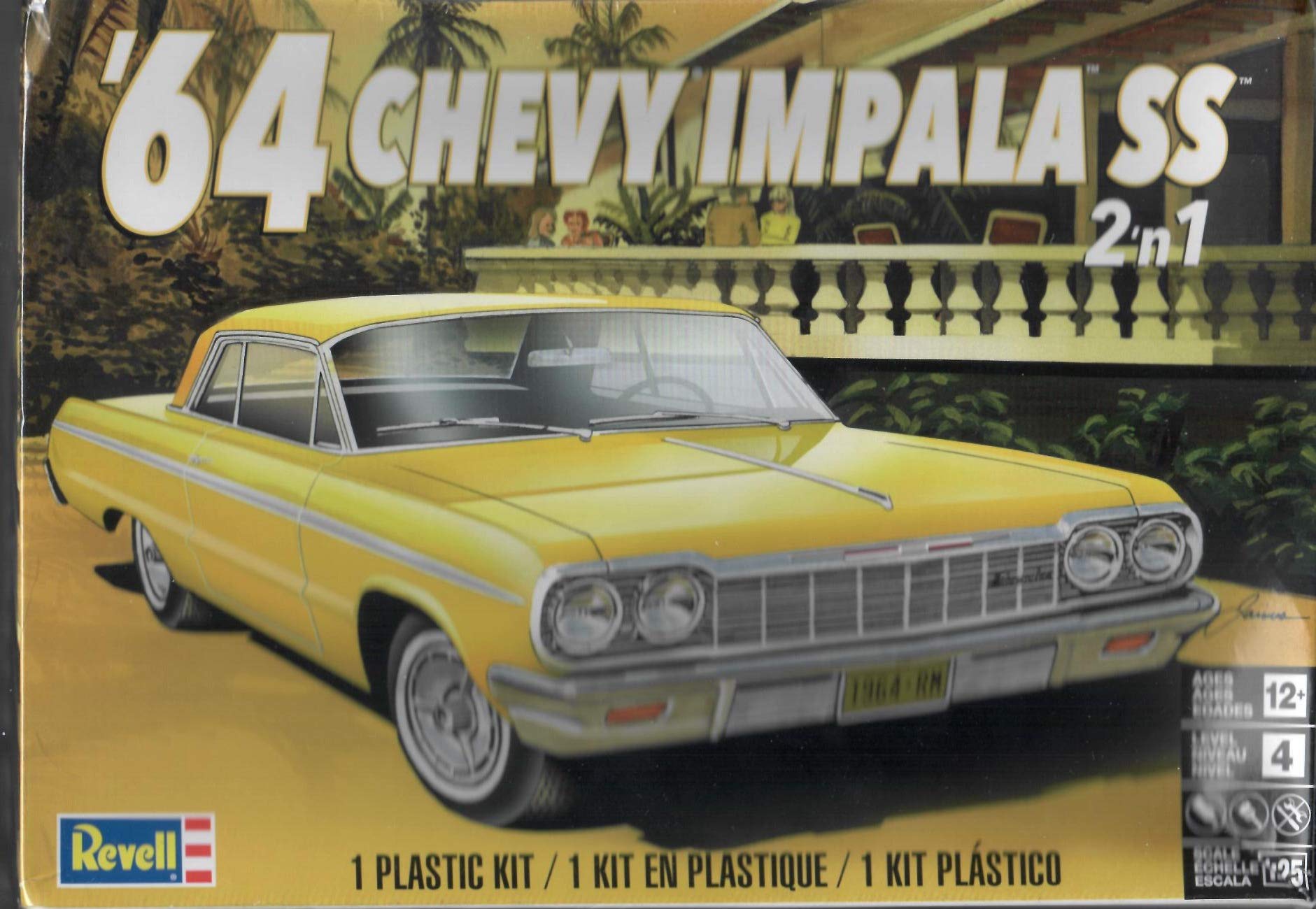 1/25 1964 Chevy Impala 2-in-1 Plastic Model Kit