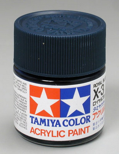 Tamiya Color Acrylic X-3 Royal Blue - 23ml Bottle