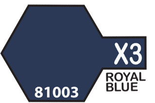 Tamiya Color Acrylic X-3 Royal Blue - 23ml Bottle