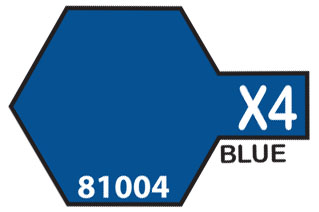 Tamiya Color Acrylic X-4 Blue - 23ml Bottle