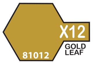 Tamiya Color Acrylic X-12 Gold Leaf - 23ml Bottle