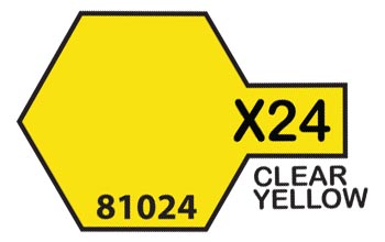 Tamiya Color Acrylic X-24 Clear Yellow - 23ml Bottle