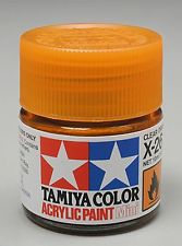 Tamiya Color Acrylic X-26 Clear Orange - 23ml Bottle