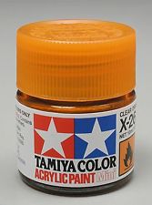 Tamiya Color Acrylic X-26 Clear Orange - 23ml Bottle - Click Image to Close