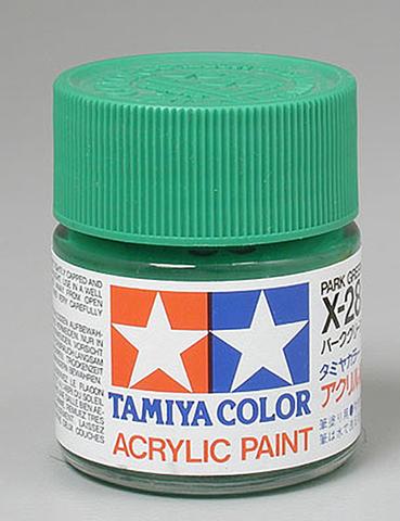 Tamiya Color Acrylic X-28 Park Green - 23ml Bottle - Click Image to Close