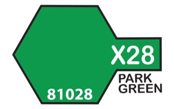 Tamiya Color Acrylic X-28 Park Green - 23ml Bottle