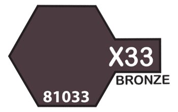 Tamiya Color Acrylic X-33 Bronze - 23ml Bottle - Click Image to Close