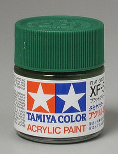 Tamiya Color Acrylic XF-5 Flat Green - 23ml Bottle
