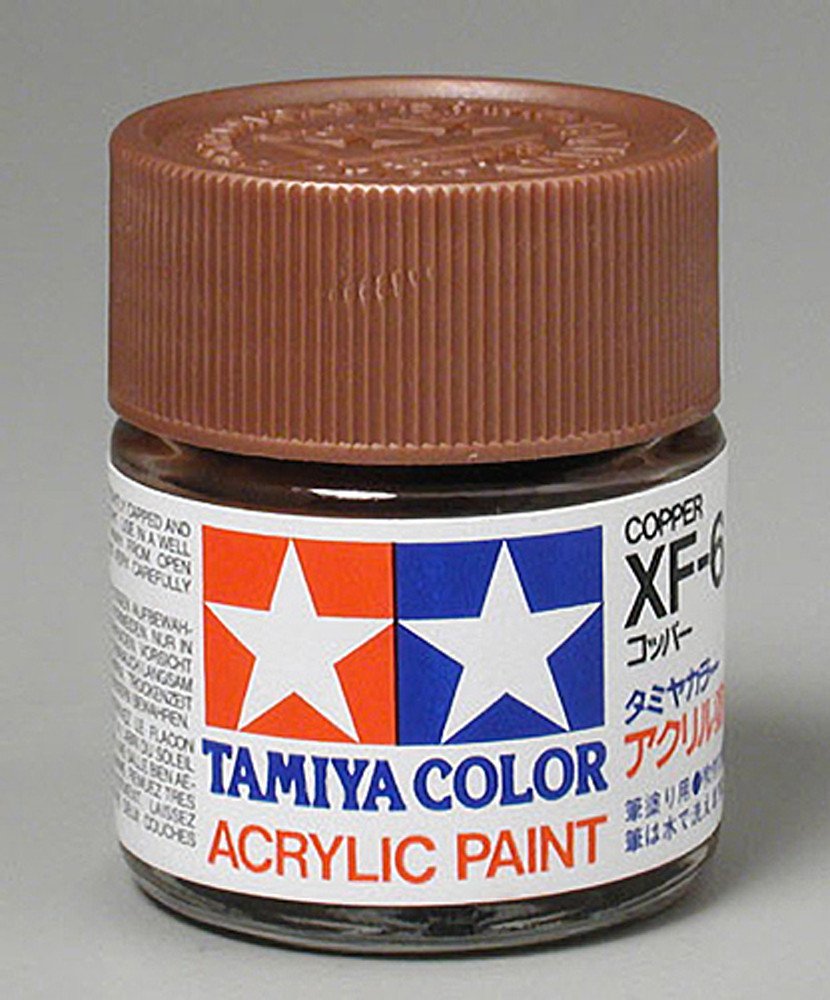 Tamiya Color Acrylic XF-6 Copper - 23ml Bottle - Click Image to Close