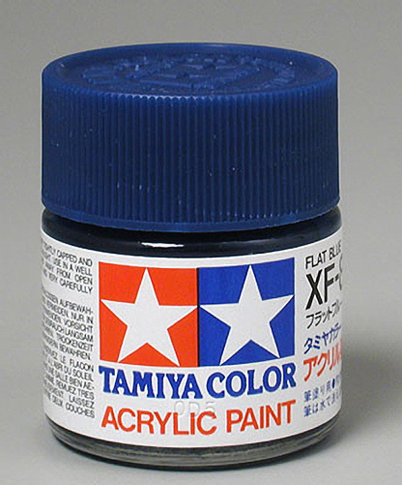 Tamiya Color Acrylic XF-8 Flat Blue - 23ml Bottle - Click Image to Close