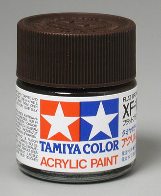 Tamiya Color Acrylic XF-10 Flat Brown - 23ml Bottle