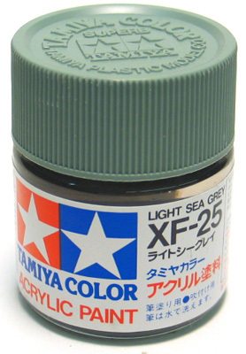 Tamiya Color Acrylic XF-25 Light Sea Grey - 23ml Bottle