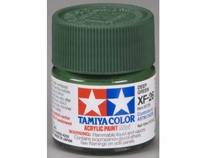 Tamiya Color Acrylic XF-26 Deep Green - 23ml Bottle