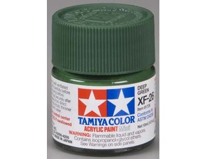 Tamiya Color Acrylic XF-26 Deep Green - 23ml Bottle - Click Image to Close