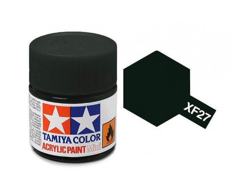 Tamiya Color Acrylic XF-27 Black Green - 23ml Bottle - Click Image to Close