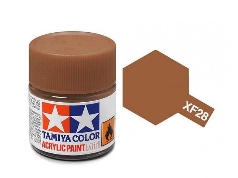Tamiya Color Acrylic XF-28 Dark Copper - 23ml Bottle - Click Image to Close