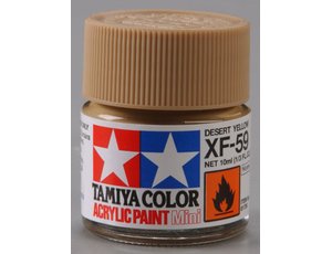 Tamiya Color Acrylic XF-59 Desert Yellow - 23ml Bottle - Click Image to Close