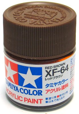 Tamiya Color Acrylic XF-64 Red Brown - 23ml Bottle - Click Image to Close