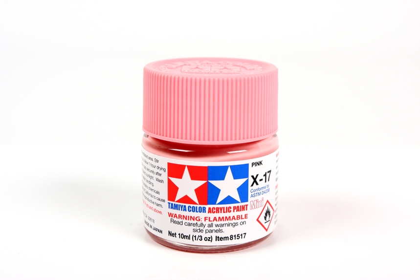 Tamiya Color Acrylic Mini X-17 Pink - 10ml Bottle