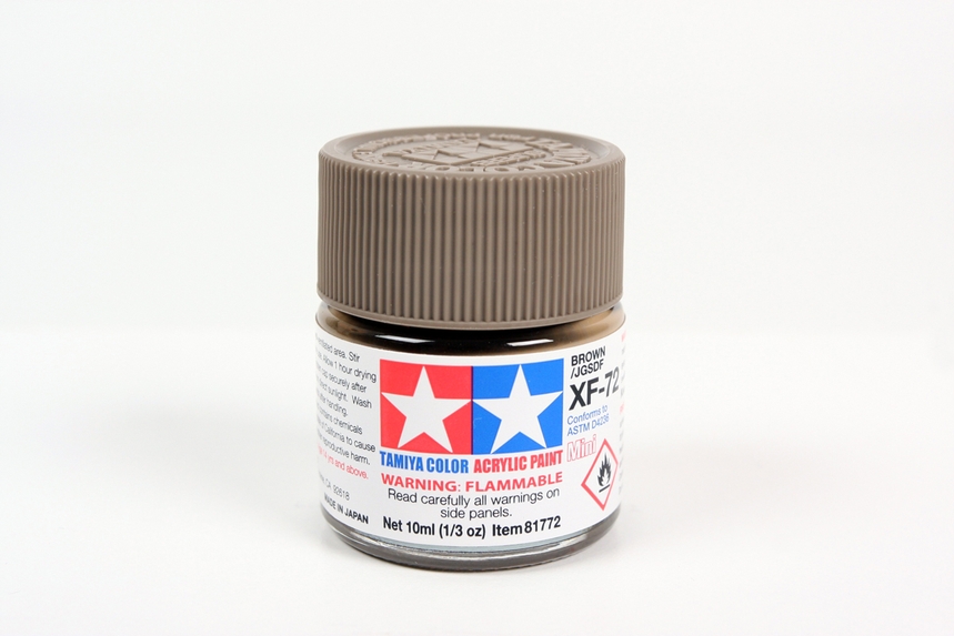 Tamiya Acrylic Mini XF-72 Brown / JGSDF - 10ml Bottle