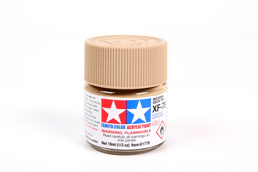 Tamiya Acrylic Mini XF-78 Wooden Deck Tan - 10ml Bottle - Click Image to Close