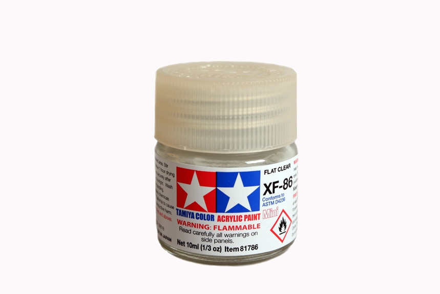 Tamiya Acrylic Mini XF-86 Flat Clear - 10ml Bottle