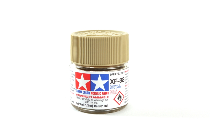 Tamiya Acrylic Mini XF-88 Dark Yellow 2 - 10ml Bottle