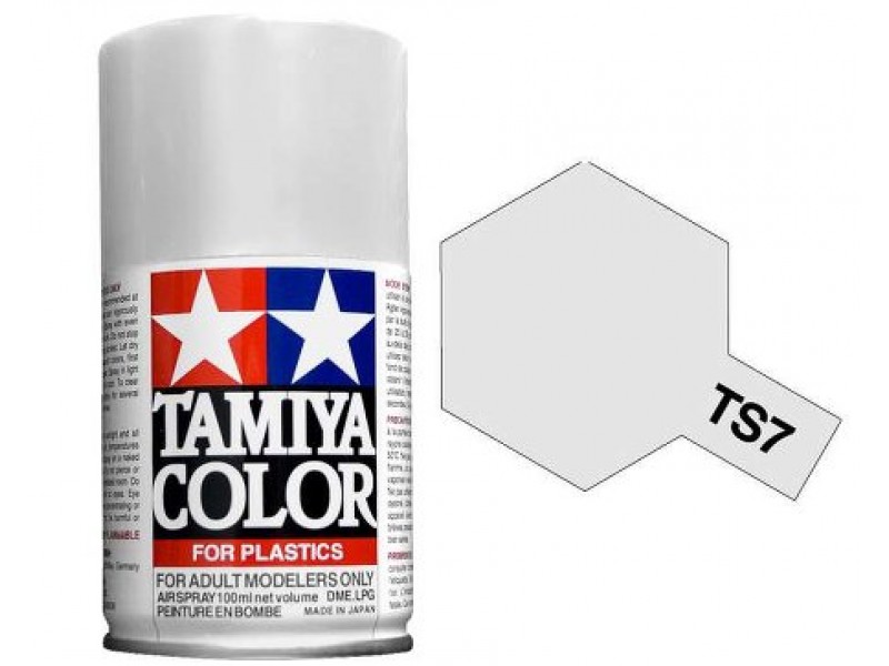 Tamiya TS-7 Racing White - 100ml Spray Can - Click Image to Close