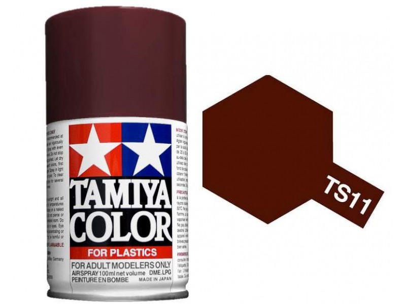 Tamiya TS-11 Maroon - 100ml Spray Can - Click Image to Close