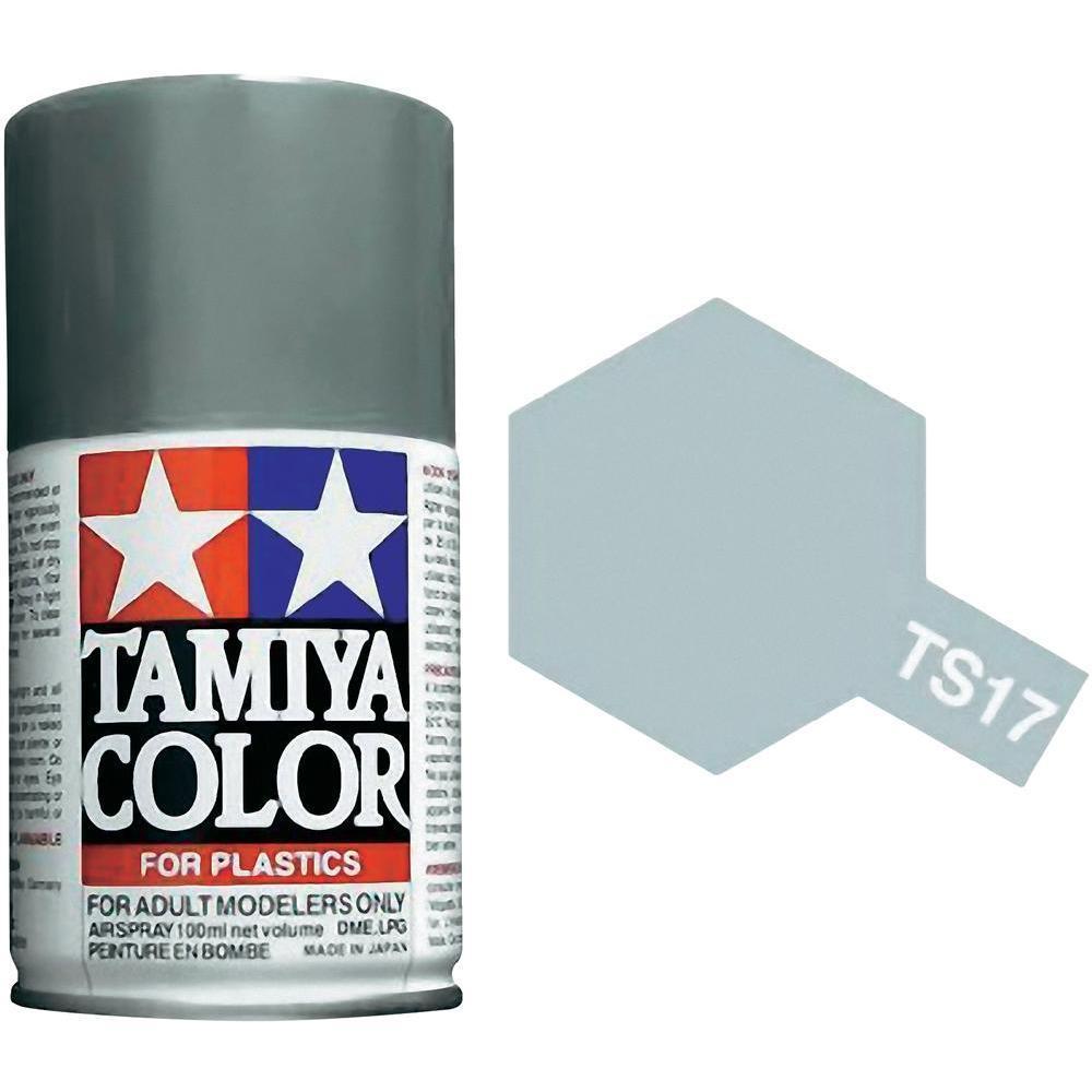 Tamiya TS-17 Gloss Aluminum - 100ml Spray Can - Click Image to Close