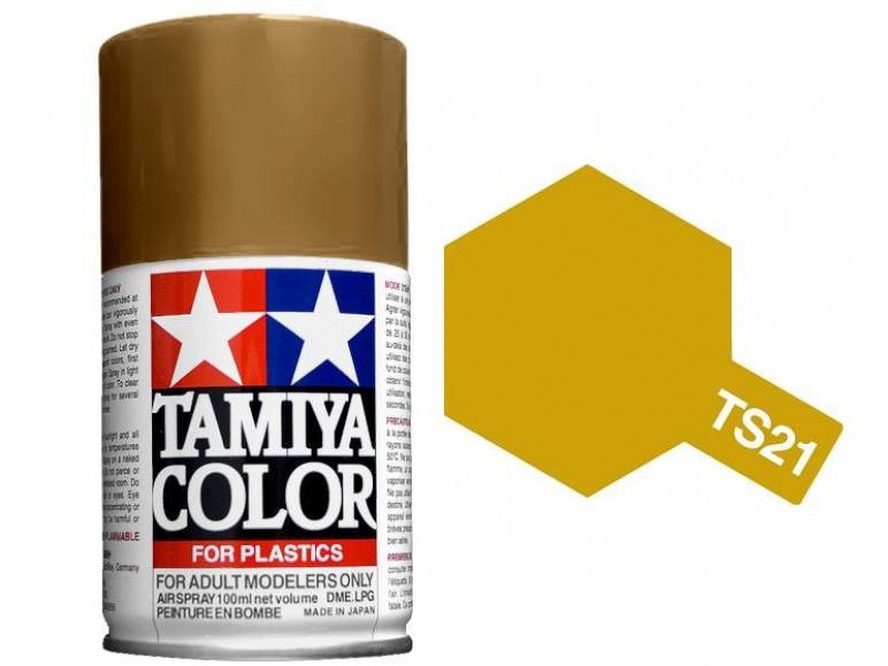 Tamiya TS-21 Gold - 100ml Spray Can - Click Image to Close