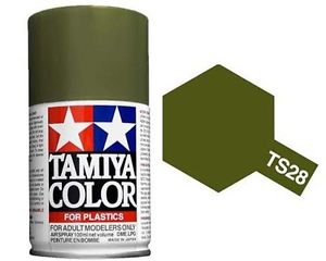Tamiya TS-28 Olive Drab 2 - 100ml Spray Can - Click Image to Close