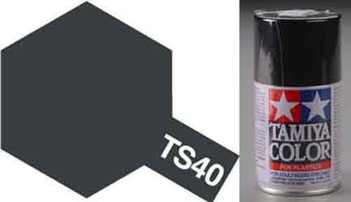 Tamiya TS-40 Metallic Black - 100ml Spray Can - Click Image to Close