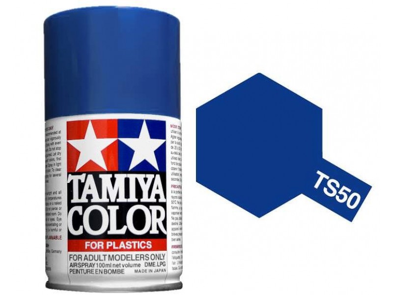 Tamiya TS-50 MICA Blue - 100ml Spray Can - Click Image to Close