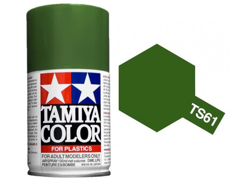 Tamiya TS-61 NATO Green - 100ml Spray Can - Click Image to Close