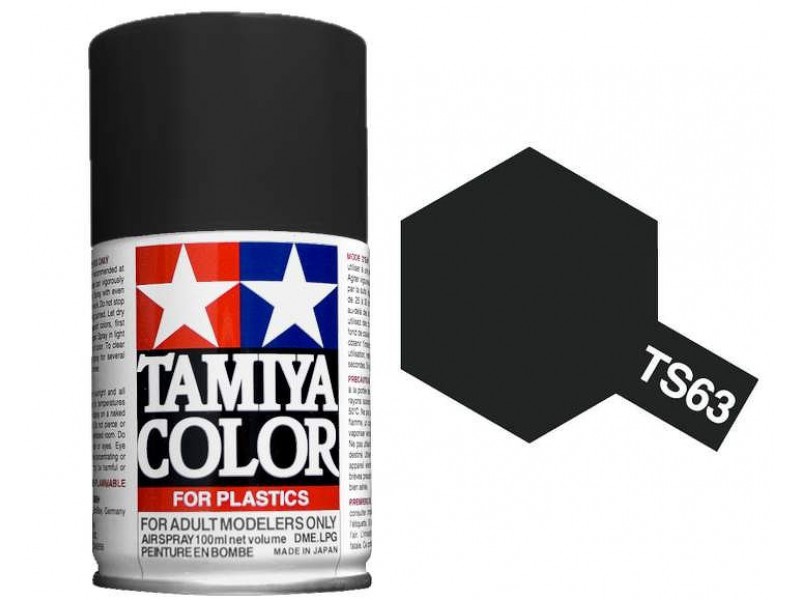 Tamiya TS-63 NATO Black - 100ml Spray Can - Click Image to Close