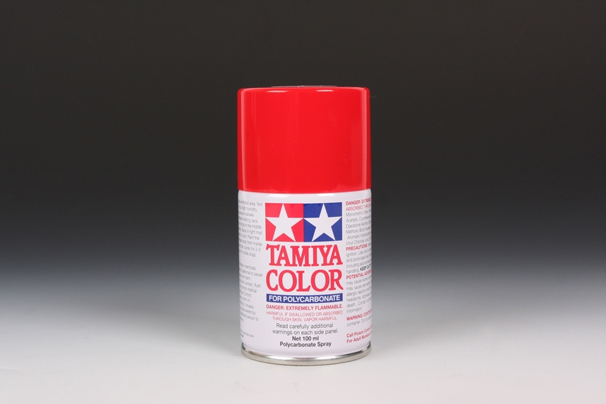 TAMIYA PS-2 RED SPRAY 100ML (for RC cars) - Click Image to Close