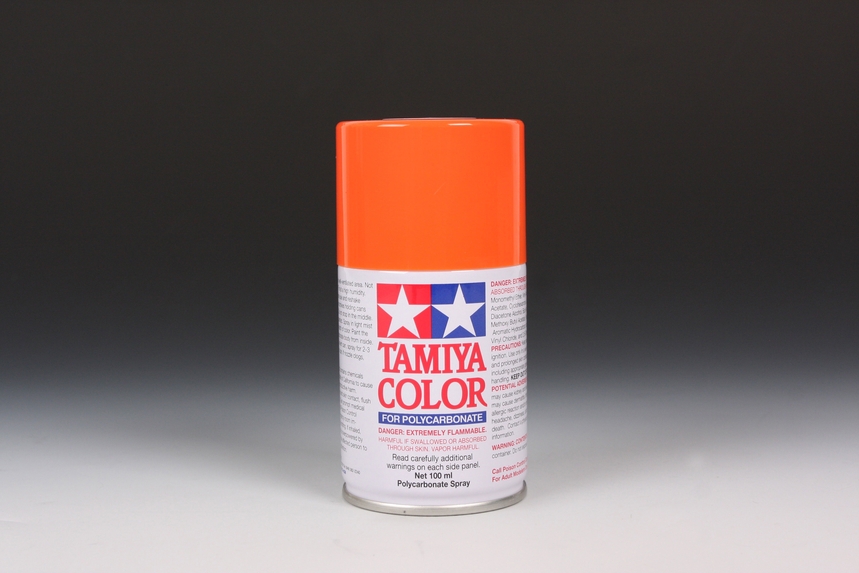 TAMIYA PS-7 ORANGE SPRAY 100ML (for RC cars) - Click Image to Close