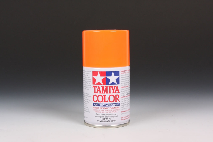 TAMIYA PS-24 FLUORESCENT ORANGE SPRAY 100ML (for RC cars)