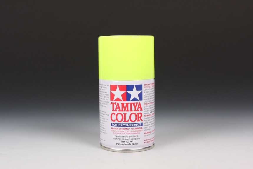TAMIYA PS-27 FLUORESCENT YELLOW SPRAY 100ML (for RC cars)