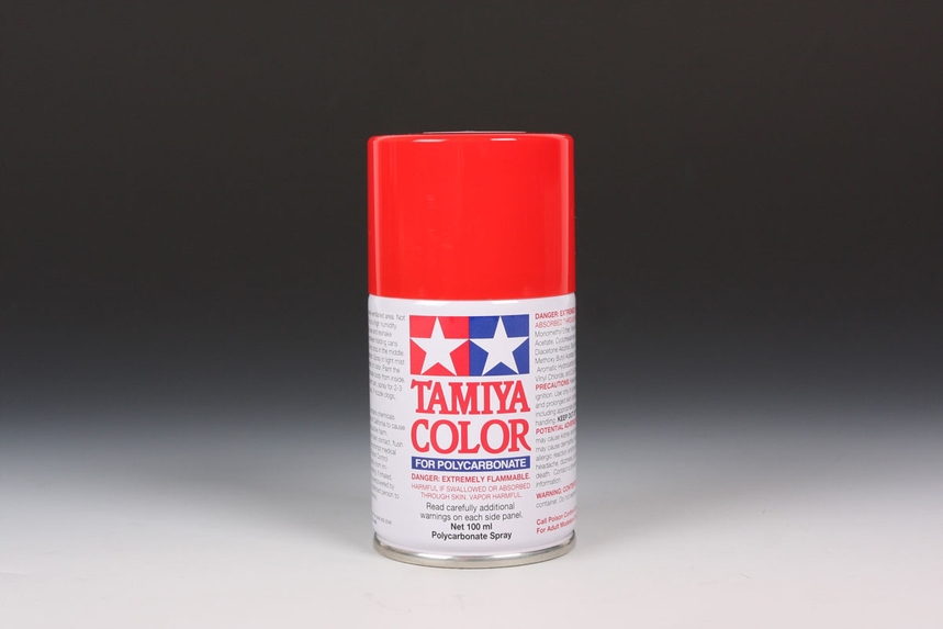 TAMIYA PS-34 BRIGHT RED SPRAY 100ML (for RC cars) - Click Image to Close