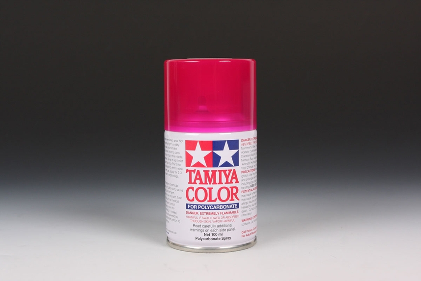 TAMIYA PS-40 TRANSLUCENT PINK SPRAY 100ML (for RC cars) - Click Image to Close